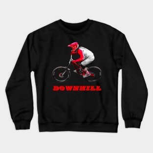 vtt downhill action Crewneck Sweatshirt